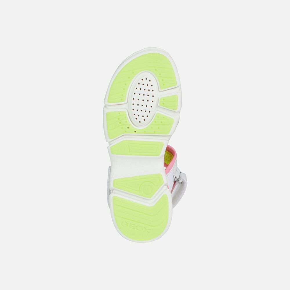 Geox Sandals White Lunare - Geox Girls Shoes - PRITFW830